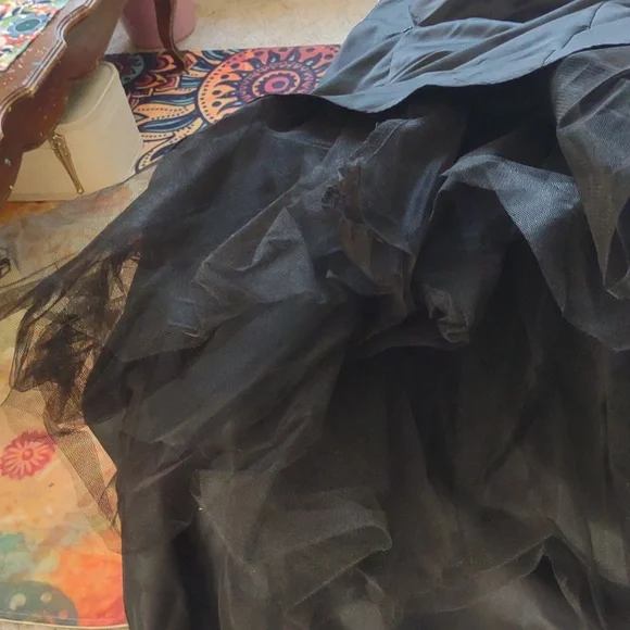 NOS JUMP APPAREL black Tool Sequence Sash Full Length Formal Dress Plus Sz 18W - Picture 9 of 12